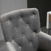 41Duv77nRS._AC_.jpg Fauteuil de bureau chaise de bureau pivotant hauteur réglable 54L x 71l x 94-110H cm velours gris
