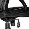 TecTake 800770 Chaise Fauteuil Siège de Bureau Hauteur Réglable Sportive Gamer - diverses Couleurs au Choix - (Noir-Pourpre | No. 403460)