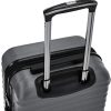 Amazon Basics Valise rigide à roulettes pivotantes de qualité avec serrure TSA intégrée - 55 cm, Gris