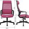 41Eiax85JKS._AC_.jpg MELOKEA Chaise Bureau, Fauteuil Bureau, Chaise Ergonomique avec Appui-Tête et Soutien Lombaire, Fauteuil Ergonomique Réglable en Hauteur avec Dossier Inclinable, Charge Max 150kg (Violet)