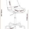 41Ep8qenaL._AC_.jpg Marque Amazon - Movian Arendsee - Chaise de bureau, 55 x 55 x 93 cm, Blanc