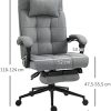 41GHiCvbnjS._AC_.jpg Fauteuil de bureau manager capitonné chaise de bureau inclinable réglable ergonomique repose-pied rétractable tétière lin gris