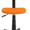 IDIMEX Chaise de Bureau pour Enfant Milan Fauteuil pivotant et Ergonomique sans accoudoirs, siège à roulettes avec Hauteur réglable, revêtement Mesh Orange