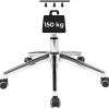 41HDeac08RL._AC_.jpg SONGMICS Fauteuil de bureau pivotant, Chaise à dossier, Siège, Hauteur réglable, Noir OBN83B