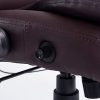 41IKep7SOL._AC_.jpg HOMCOM Fauteuil de Bureau Direction pivotant massant Chauffant électrique revêtement synthétique Chocolat