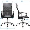 41JU1Cs5QIS._AC_.jpg Yaheetech Chaise de Bureau Executive Ordinateur Dossier Haut Fauteuil de Bureau Pivotant Réglable en Hauteur pour Etude Studio Chambre Gris