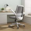 41Jv9AHmaWS._AC_.jpg SIHOO Chaise de Bureau rotative à 360 °, Siege de Bureau Ergonomique en Maille avec Support Lombaire Confortable, accoudoirs Pliables et réversibles, Fauteuil de Bureau avec Roues en Nylon (Gris)