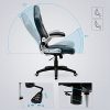 SONGMICS Fauteuil gamer, Chaise gaming, Chaise racing, Siège e-sport, Chaise de bureau à haut dossier, hauteur réglable, accoudoirs relevables, mécanisme d'inclinaison, Noir OBG28B