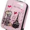 41KxARsrEkL._AC_.jpg Valise enfant/fille ROSE LOVE PARIS 2031 ABS 50CM