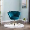 41L-ytkiYBL._AC_.jpg Wahson Chaise de bureau pivotante en velours Fauteuil de Bureau réglable en hauteur Chaise pour chambre à coucher/coiffeuse (Bleu sarcelle)