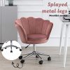 41M9c25iSmL._AC_.jpg Chaise de Bureau Rose pour Fille Enfant Adultes Ergonomique Fauteuil de Bureau Confortable en Velours Fauteuil D'ordinateur Pivotant pour Le Ttravail à Domicile Hauteur Réglable