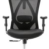 41N-4aZXDGS._AC_.jpg SIHOO Chaise de Bureau Ergonomique, Fauteuil de Bureau avec Support Lombaire, Appuie-tête et accoudoir réglables, Chaise de Bureau Confortable en Maille Respirante, Noir