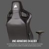 41N0h3v7JoL._AC_.jpg Corsair T1 Race - Fauteuil Gaming de bureau en similicuir, montage facile, ergonomique, hauteur réglable et accoudoirs 4D, confortable avec dossier inclinable - Noir