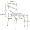 41OELs0Hz5L._AC_.jpg Marque Amazon - Movian Kander - Lot de 2 chaises de salle à manger, 52 x 47 x 86,5 cm, Noir