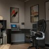 41PlvPtukgL._AC_.jpg Songmics Fauteuil de Bureau à Dossier Haut, avec Appui-tête, Assise rembourrée, Accoudoirs Pliables, Ergonomique, Noir OBG51B, Nero, 77 x 33 x 65 cm