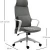 41Q9BTSxvzS._AC_.jpg Chaise de bureau tissu fauteuil bureau massant coussin lombaire intégré hauteur réglable pivotante 360° gris