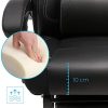 41QEPj1vI1S._AC_.jpg SONGMICS Fauteuil gamer ergonomique, Chaise gaming, Fauteuil de bureau, avec repose-pieds télescopique, appui-tête réglable, support lombaire, capacité de charge 150 kg, Noir OBG077B01