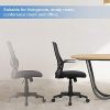 41Rd8wt8vKL._AC_.jpg Komene Chaise de Bureau Confortable Ergonomique avec Pivotant, Fauteuil D'ordinateur en Maille avec Accoudoirs Rabattables Chaise de Conférence avec Roues Noir