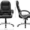 41S7Ge0Z2ZL._AC_.jpg SONGMICS Fauteuil de bureau, Stable, Bonne longévité, Hauteur réglable, Ergonomique, Noir, OBG22B