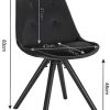 41TXrjB1B3L._AC_.jpg WOLTU BH196sz-2 Chaise de Salle à Manger Lot de 2 siège en Velours Pied en Bois Massif,Chaise de Cuisine Chaise de Salon Noir