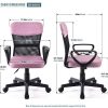 41UsFw6UPWL._AC_.jpg Medium Dos en Maille Home Chaise de Bureau Executive Ordinateur Hauteur réglable pivotant Chaise de Bureau - Rose-2
