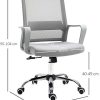 41V9Ovvu0QL._AC_.jpg Fauteuil chaise de bureau ergonomique hauteur réglable pivotante 360° revêtement maille gris
