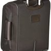 41VBA4cBjrL._AC_.jpg Amazon Basics Valise souple à roulettes pivotantes, 53 cm, Bagage à main/Taille cabine, Noir