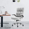 41VLs3r-kmL._AC_.jpg YAMASORO Chaise de Bureau Ergonomique avec Dossier et accoudoirs pour Bureau à Domicile, réglable, en Velours (Gris)