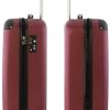 41WfYLoApTL._AC_.jpg Happy Trolley - Lugano Bagage à Main, Bagage de Cabine, Valise, très léger, TSA, 55 cm, 40L, Bourgogne