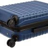 41XJbEE2QkL._AC_.jpg Amazon Basics Bagage rigide à roulettes - 55 cm Taille cabine, Bleu marine, Approuvé par la plupart des compagnies aériennes low cost