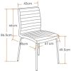41Xb9VQIMPL._AC_.jpg Marque Amazon - Movian Kander - Lot de 2 chaises de salle à manger, 52 x 47 x 86,5 cm, Noir