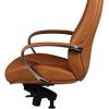 41XeXNUaAsL._AC_.jpg FineBuy Design Chaise de Bureau Caramel Fauteuil de Direction Pivotant avec Accoudoirs | Chaise Tournante Ergonomique Appui-tête | Cuir Véritable - Réglable en Hauteur - Capacité de Charge 120 kg