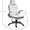 41YPTE4tzoL._AC_.jpg Fauteuil de bureau manager gaming style baquet racing dossier assise capitonné revêtement synthétique blanc noir