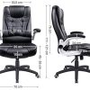 41ZzVONAmDL._AC_.jpg Songmics Fauteuil de Bureau à Dossier Haut, avec Appui-tête, Assise rembourrée, Accoudoirs Pliables, Ergonomique, Noir OBG51B, Nero, 77 x 33 x 65 cm