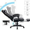 41a-YU1sAJL._AC_.jpg SONGMICS Fauteuil gamer, Chaise gaming, Siège de bureau réglable, avec repose-pieds télescopique, ergonomique, mécanisme basculent, appui-tête, support lombaire, charge 150 kg, Noir et gris OBG073B03