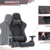 41bU8LMCamL._AC_.jpg STmeng Comfort X3 Chaise de Bureau Gaming, Chaise de Jeu pivotantes de Course avec accoudoir, Chaise d'ordinateur réglable Ergonomique avec Lombaire et Oreiller de tête (Black)