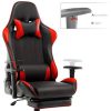 41cBOuexKeL._AC_.jpg IntimaTe WM Heart Chaise Gaming avec Repose-Pieds, Siège Gamer en Similicuir, Chaise de Bureau Ergonomique, Fauteuil Gamer Inclinable, avec Appui-tête Soutien Lombaire et Accoudoirs Réglables, Rouge
