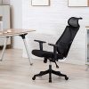 IntimaTe WM Heart Chaise de Bureau en Maille, Siege de Bureau Ergonomique, Fauteuil de Bureau Inclinable, Dossier Haut avec Appui tête et Soutien Lombaire, Accoudoirs Réglable, Noir