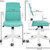 41cr-KZF8S._AC_.jpg YU YUSING Chaise de Bureau Fauteuil Siège Ergonomique avec Accoudoirs Pliables, Dossier Inclinable, Support Lombaire, Pivotant à 360 °,Hauteur Réglable, Vert