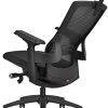 41dRwbUsRxL._AC_.jpg Chaise de Bureau Ergonomique avec Profondeur du Coussin Réglable|Hauteur de L'appui-tête Réglable|Support Lombaire Réglable|Accoudoirs 3D|L'élasticité & L'angle d'inclinaison du Dossier sont Réglables