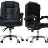 41dngtdFr3L._AC_.jpg Z ZELUS Fauteuil de Bureau avec Hauteur Réglable, Chaise de Bureau de Massage pour Ordinateur Table, USB Charge Fauteil Ergonomique en PU