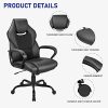 BASETBL Chaise Bureau, Fauteuil Bureau Ergonomique, Chaise Gaming Hauteur Réglable et Dossier Inclinable, Fauteuil Gamer avec Appui-Tête et Support Lombaire (Noir)…