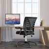 41frLaGKC7L._AC_.jpg Noblewell Chaise de bureau ergonomique avec soutien lombaire confortable, accoudoirs rabattables réglables - en maille respirante pour la maison et le bureau (Noir)