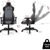 41hwDS84MIL._AC_.jpg EMPIRE GAMING – Racing 900 Chaise Gaming Fauteuil de Bureau Gamer - Siège Ergonomique Coussin Lombaire Intégré - Dossier Inclinable Accoudoirs Réglable – Semilicuir Grise