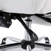41hzeBxyQ0L._AC_.jpg Fauteuil de Bureau Ergonomique Castle en Similicuir - Chaise Pivotante et Réglable - Repose-Pied et Accoudoirs - Charge Max. 130 kg - Couleu, Couleurs:Blanc
