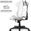 41iM7oC01zL._AC_.jpg EMPIRE GAMING – Racing 900 Chaise Gaming Fauteuil de Bureau Gamer - Siège Ergonomique Coussin Lombaire Intégré - Dossier Inclinable Accoudoirs Réglable – Semilicuir Grise