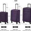 41jcbyhKj0L._AC_.jpg Amazon Basics Valise à roulettes souple et matelassée Belltown - 52 cm, Violet