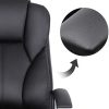 41juxdokiOL._AC_.jpg SONGMICS Fauteuil de Bureau, Large Assise rembourrée, avec Appui-tête, Hauteur réglable, Ergonomique, Noir OBG57B