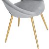 WOLTU Chaises de Salle à Manger Lot de 4 rembourrées en Velours,Chaise de Salle de séjour Gris Clair BH230hgr-4