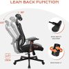 41mMMR1A1JL._AC_.jpg BASETBL Chaise de Bureau, Fauteuil de Bureau, Fauteuil Ergonomique avec Appui-Tête, Chaise Réglable en Coussin, Accoudoirs, Dossier et Support Lombaire, Charge Max 150kg (Noir)